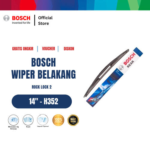 [EZR.2400763] Bosch Rear Wiper Kaca Belakang Mobil Rock Lock 2 14" H352 - 1 Buah