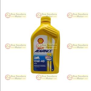 [EZM.1150793] Oli Shell Advance AX5 Matic Kuning Motor 15W 40 1 liter