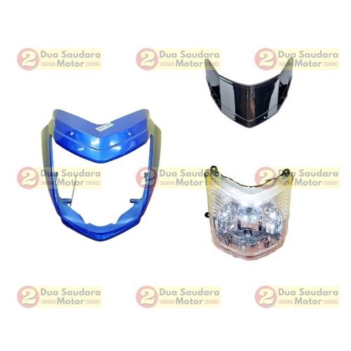 [EZM.1150861] Paket Bundling Lampu Depan Cover Visor Set Viar Karya 150 200 300 cc