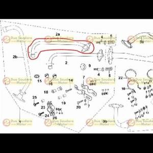 [EZM.1150867] Leher Knalpot Viar Karya Bit 100 cc Tahun 2015 ke Atas / Ex Pipe Bit