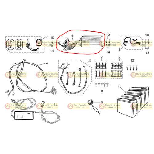 [EZM.1150292] Motor Controller Sepeda Listrik E Bike Viar AKASHA