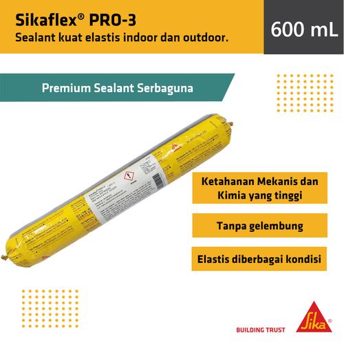 [EZM.6700006] Sika Sikaflex PRO 3 sealant sosis sausage celah serbaguna 600ml