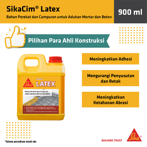[EZM.6700011] Sika Sikacim Latex Additive Perekat Campuran Beton Mortar 900ml