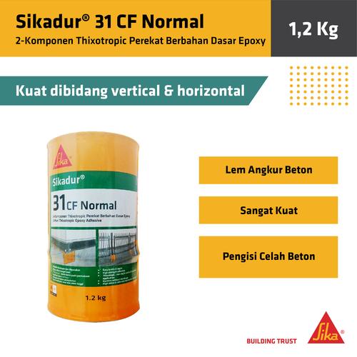 [EZM.6700029] Sikadur 31 CF Normal Lem Angkur Beton Tambal Retak Epoxy 1,2Kg