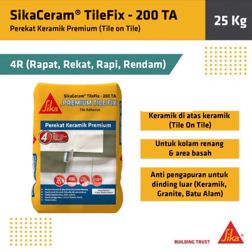 [EZM.6700057] SikaCeram 200TA Mortar Lem Perekat Keramik Tile On Tile 25Kg
