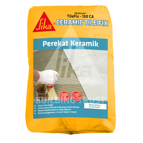 [EZM.6700058] SikaCeram 150CA Mortar Lem Perekat Keramik Lantai dinding 25 Kg