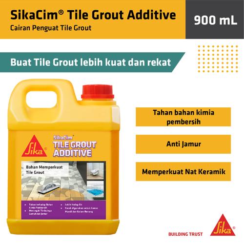 [EZM.6700064] Sikacim Tilegrout Additive Obat Nat Tahan Kimia Kamar Mandi 900ml