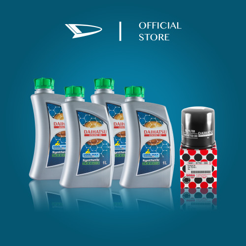 Daihatsu Genuine Oil 5W-30 API SN/GF-5 Synthetic 4L + Oli Filter