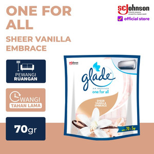 [EZR.0700563] Glade One For All Pengharum Ruangan - Sheer Vanilla Embrace 70g