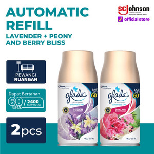 [EZR.0700651] (Dapat 2 pcs) Glade Matic Refill Lavender + Peony 146gr