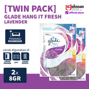 [EZR.0700655] (TWIN PACK) Glade Hang It Fresh Lavender 8gr