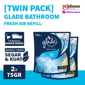 [EZR.0700656] (TWIN PACK) Glade Bathroom Fresh Air Refill 75gr