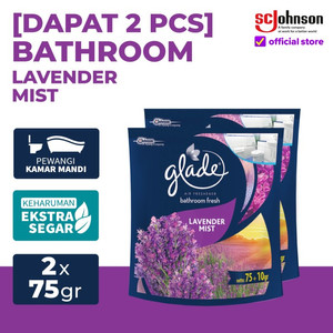 [EZR.0700664] (Dapat 2 pcs) Glade Bathroom Lavender Mist Refill 75gr