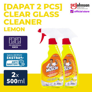 [EZR.0700667] (Dapat 2Pcs) Mr Muscle Glass Liquid Lemon Pump 500Ml