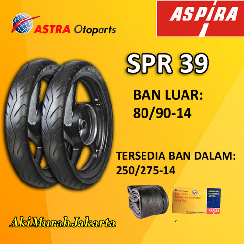 Ban Luar Aspira Spr 39 Tubetype 80/90-14 250/275-14 Original Astra