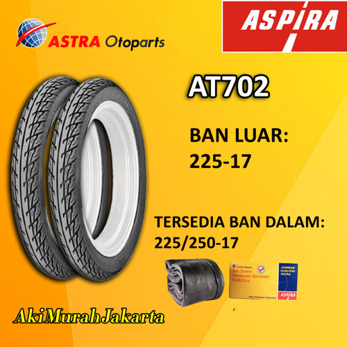 Ban Luar Aspira AT 702 TUBETYPE 225-17 225/250-17 70/90-17 70/80-17