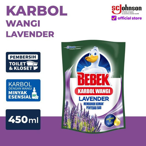 [EZR.0700697] Bebek Karbol Wangi Lavender Pouch 450mL Kebersihan Rumah Tangga