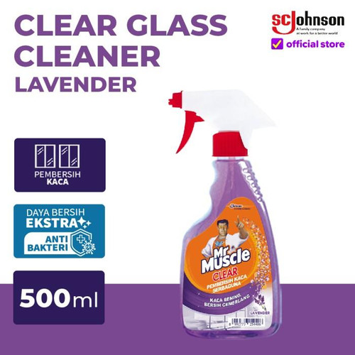 [EZR.0700701] Mr Muscle Glass Liquid Lavender Pump 500mL