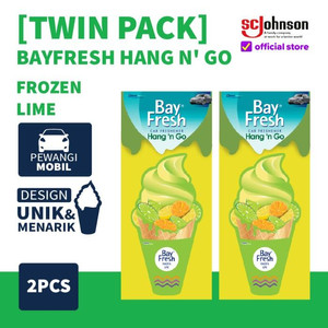 [EZR.0700707] (Twin Pack) Bayfresh Hang N Go Frozen Lime x 2pcs