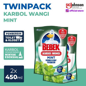 [EZR.0700711] BEBEK Karbol Wangi Mint Pouch 450mL TWINPACK