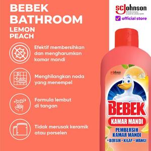 [EZR.0700715] Bebek Bathroom Lemon Peach Pembersih Kamar Mandi 500ml