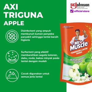 [EZR.0700723] Mr Muscle Axi Triguna Apple Pouch 720mL Pembersih Lantai