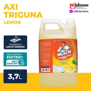 [EZR.0700725] Mr Muscle Axi Triguna Pembersih Lantai Lemon 3.7 Liter Galon
