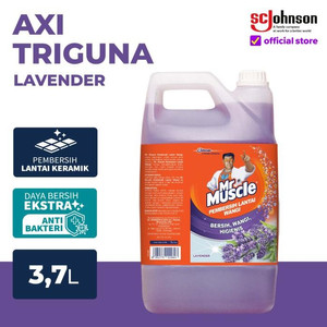 [EZR.0700726] Mr Muscle Axi Triguna Pembersih Lantai Lavender 3.7 liter Galon