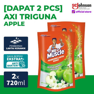 [EZR.0700728] Mr Muscle Axi Triguna Apple Pouch 720mL x 2Pcs