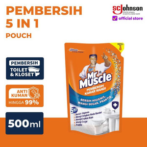 [EZR.0700733] Mr Muscle Pembersih Kamar Mandi 5in1 Pouch 500ml