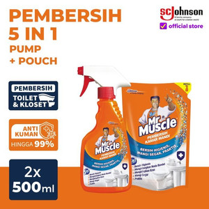[EZR.0700735] Mr Muscle Pembersih Kamar Mandi 5in1 Pump & Pouch