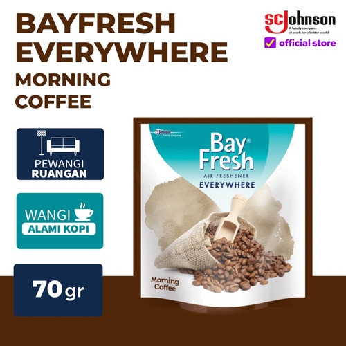 [EZR.0700742] Bayfresh Everywhere Morning Coffe 70gr Pengharum Ruangan