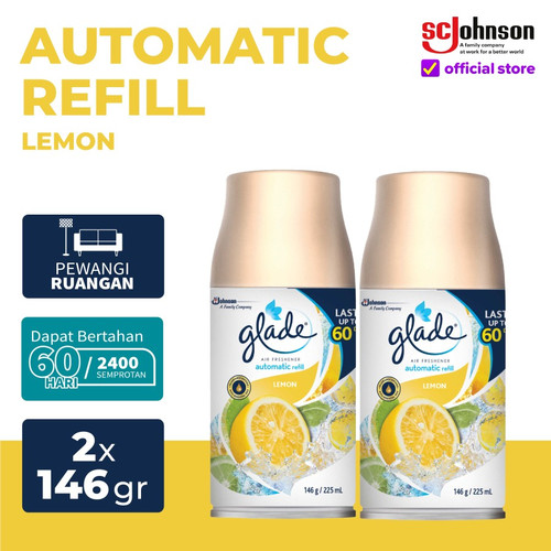 [EZR.0700747] TWIN PACK Glade Matic Spray Refill Lemon 146gr