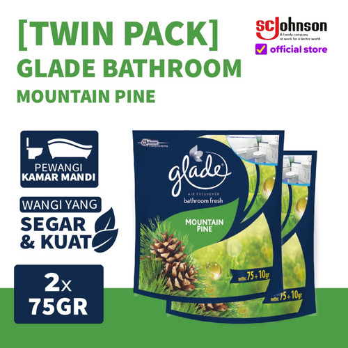 [EZR.0700752] [TWIN PACK] Glade Bathroom Mountain Pine Refill 75g