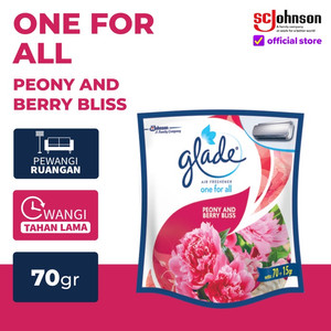 [EZR.0700777] Glade One For All Pengharum Ruangan - Peony & Berry Bliss 70Gr