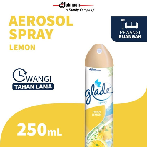 [EZR.0700783] Glade Aerosol Pengharum Ruangan Lemon 250ml