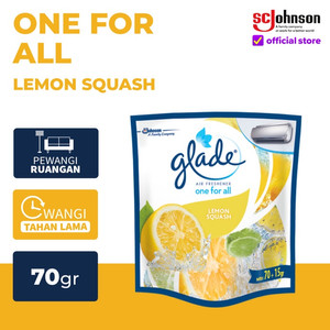 [EZR.0700791] Glade One For All Pengharum Ruangan - Lemon Squash 70gr