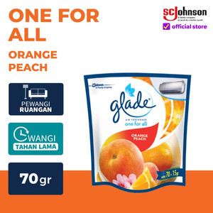 [EZR.0700797] Glade One For All Pengharum Ruangan - Orange Peach 70gr