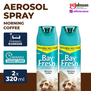 [EZR.0700826] (Dapat 2 pcs) Bayfresh Aerosol Morning Coffee 320mL