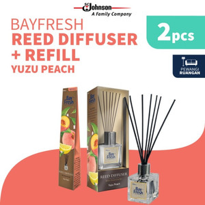 [EZR.0700840] Bayfresh Reed Diffuser Pengharum Ruangan + Refill - Yuzu Peach