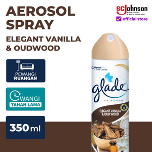 [EZR.0700867] Glade Aerosol Elegant Vanilla & Oudwood 350ml