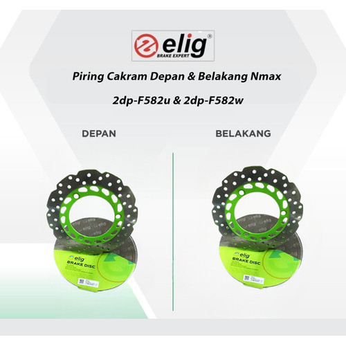 [EZR.0700941] Piring Cakram Depan Belakang Nmax 2dp-F582u & 2dp-F582w Elig