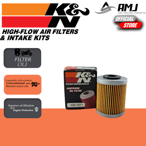 [EZR.0701314] K&N Filter Oli Ktm 250 Exc / 400exc / 450 Exc / 520 Exc Kn 157 Ori K&N