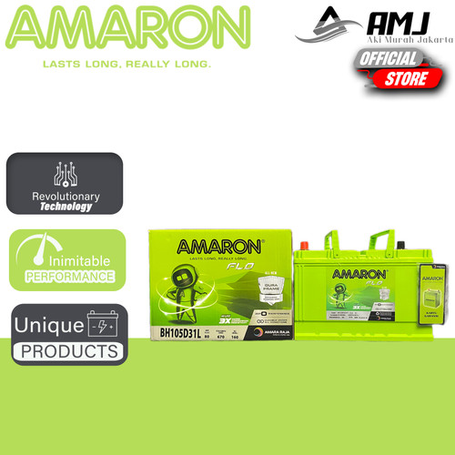 [EZR.0701766] GARANSI 1 TAHUN Aki Mobil NX120-7L / 105D31L Amaron Hi-Life 12V / 80Ah
