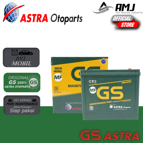 [EZR.0702008] Aki Mobil Nissan Coupe GS MF ASTRA NS60L 12V / 45Ah (Aki Kering)
