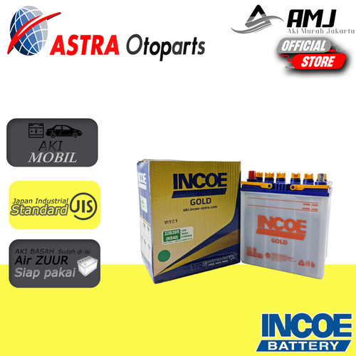 [EZR.0702022] Aki Mobil Daihatsu Feroza INCOE GOLD ASTRA NS40 12V / 32Ah (Aki Basah)