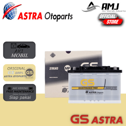 [EZR.0702140] Aki Mobil ALL NEW FORTUNER DIESEL GS MF OEM 370LN3 / LN3 | 12V - 65Ah