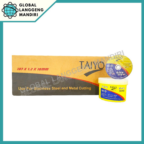 [EZM.1140010] MATA POTONG BATU GERINDA TAIYO 4 INCH / BATU GURINDA 4X1.2MM TAIYO
