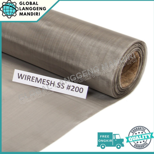 [EZM.1140026] WIRE MESH 200 STAINLESS (201) 1MX1M / WIREMESH #200 FILTER INDUSTRI