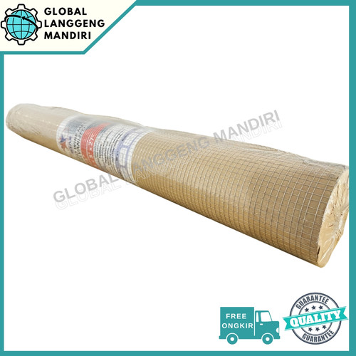 [EZM.1140028] LOKET GALVANIS 6MMX6MMX0.6MMX0.9M (1ROLL) / KAWAT RAM 1/4" BWG24